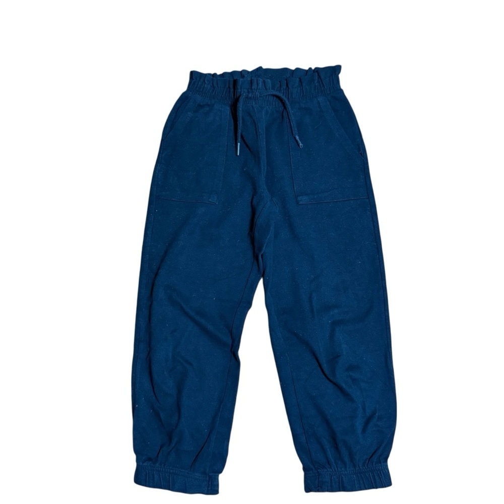 Zara Kids Long Cotton Black Joggers with Elastic waistband and cuffs – Size 9